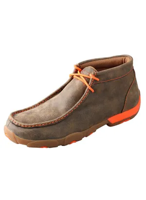 Men’s Twisted X Driving Mocs D Toe Bomber / Neon Orange - MDM0019