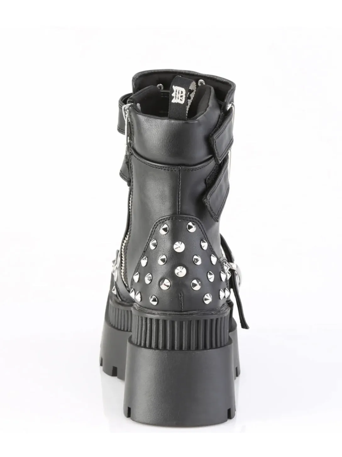 Metal Head Chunky Platform Ankle Boots