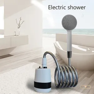 Mini Shower Handheld Camping Outdoor Shower Electric Shower Compact Rechargeable Camping Showerhead Battery Powered Waterproof
