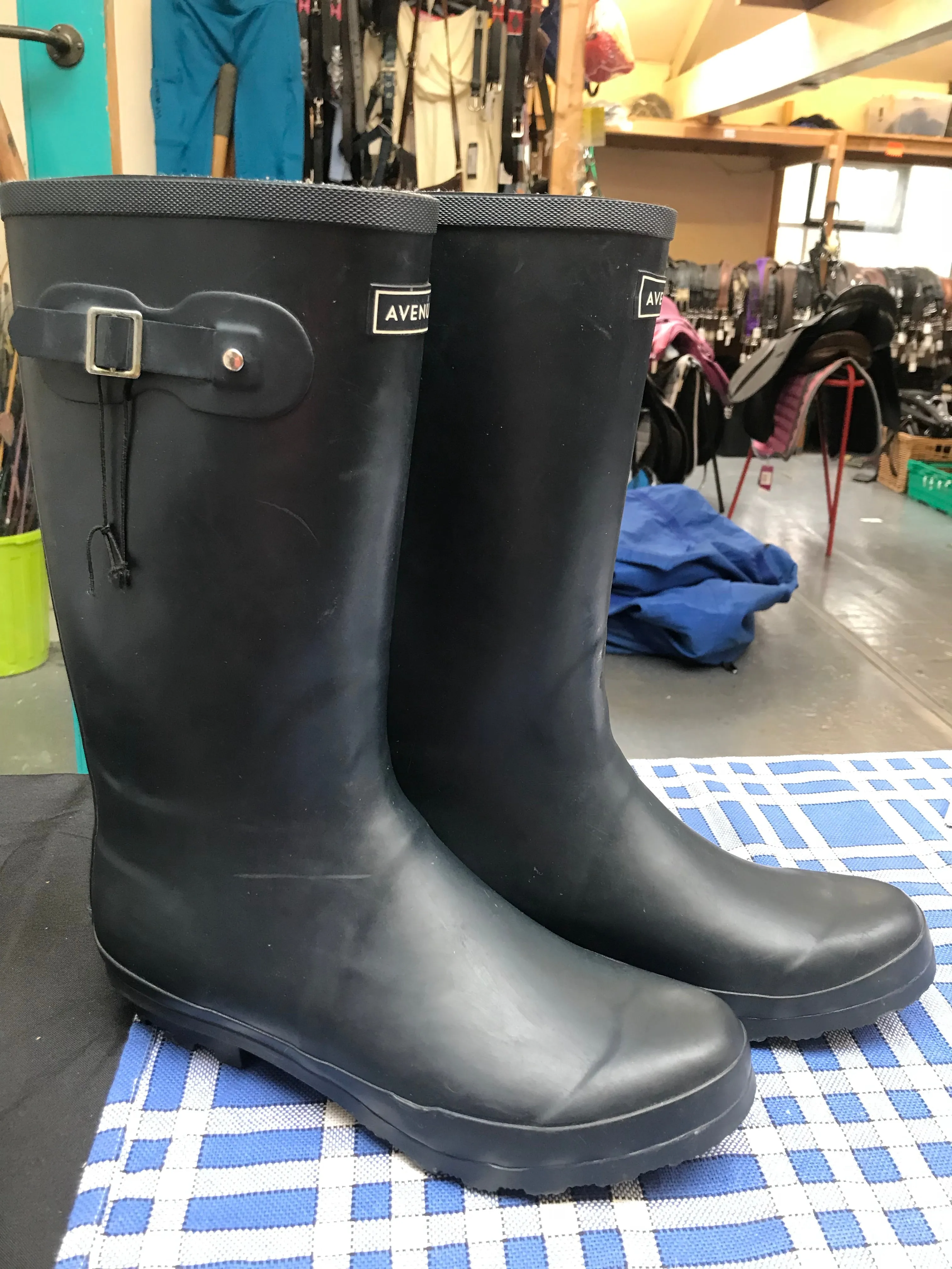 New avenue navy wellington boots men’s size 11 FREE POSTAGE ✅