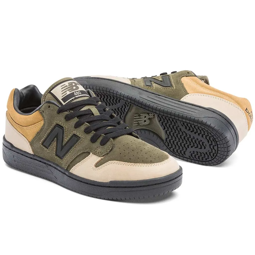 NEW BALANCE NUMERIC 480 X 8FIVE2 - OLIVE/BLACK/TAN