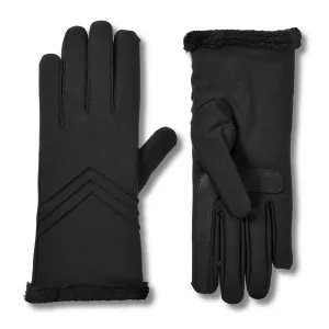 New Women's isotoner Lined Water Repellent Chevron Spandex Gloves, Sz S/M