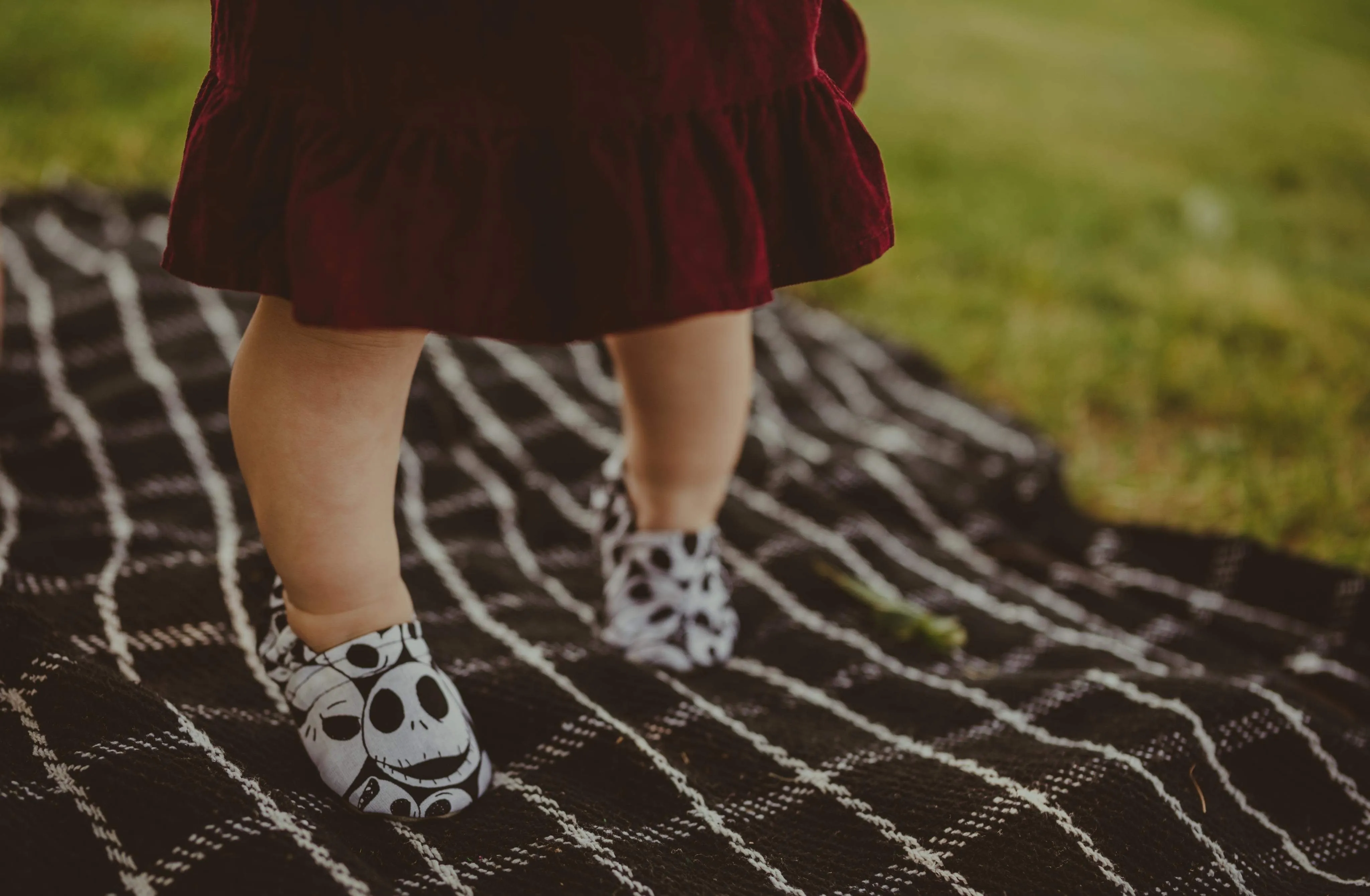 Nightmare Before Christmas Jack Skellington Baby Shoes Bib