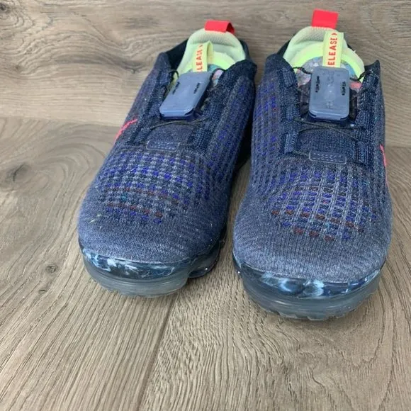 Nike Girls Air Vapormax 2020 FK Sneaker Athletic Navy Knit Lace Up Sports 6