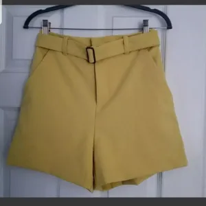 NWT Banana Republic 🧡 Mustard Yellow Belted Explorer Chino Shorts Size 0