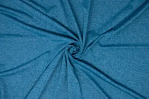 Ocean Waves Heathered - FLEX Athletic Knit - 1/2 Metre