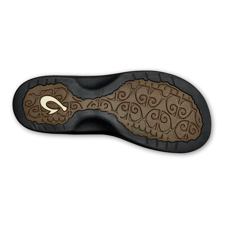 OluKai Womens 'Ohana Sandals - Black / Black