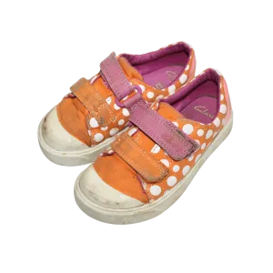 Orange Spot Canvas Shoes