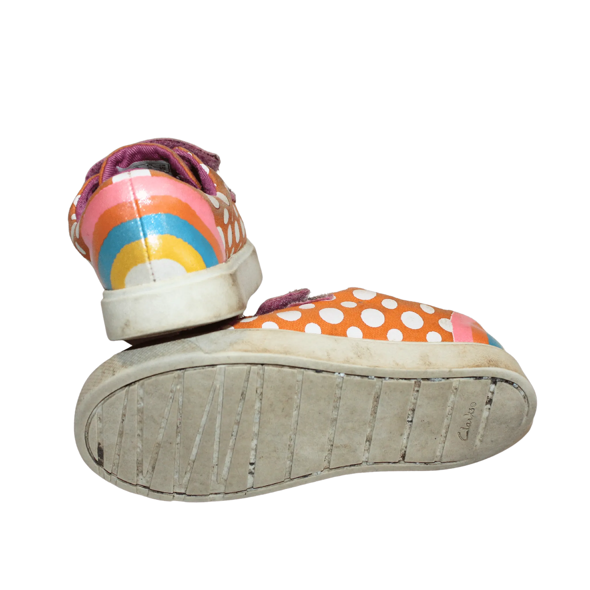 Orange Spot Canvas Shoes