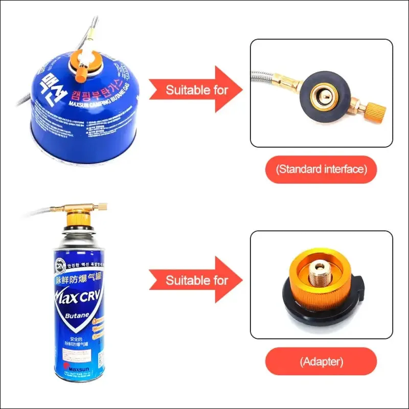 Pacoone tourist burner camping wind proof gas stove outdoor strong fire stove heater portable