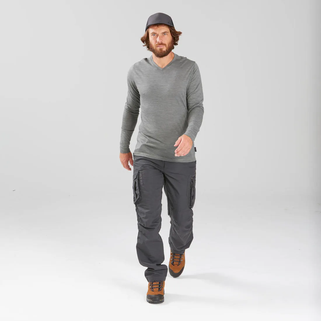 Pantalon cargo de trek voyage - travel 500 homme