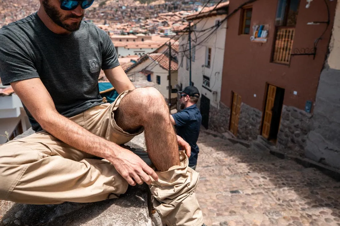 Pantalon cargo modulable de trek voyage - travel 500 modul homme
