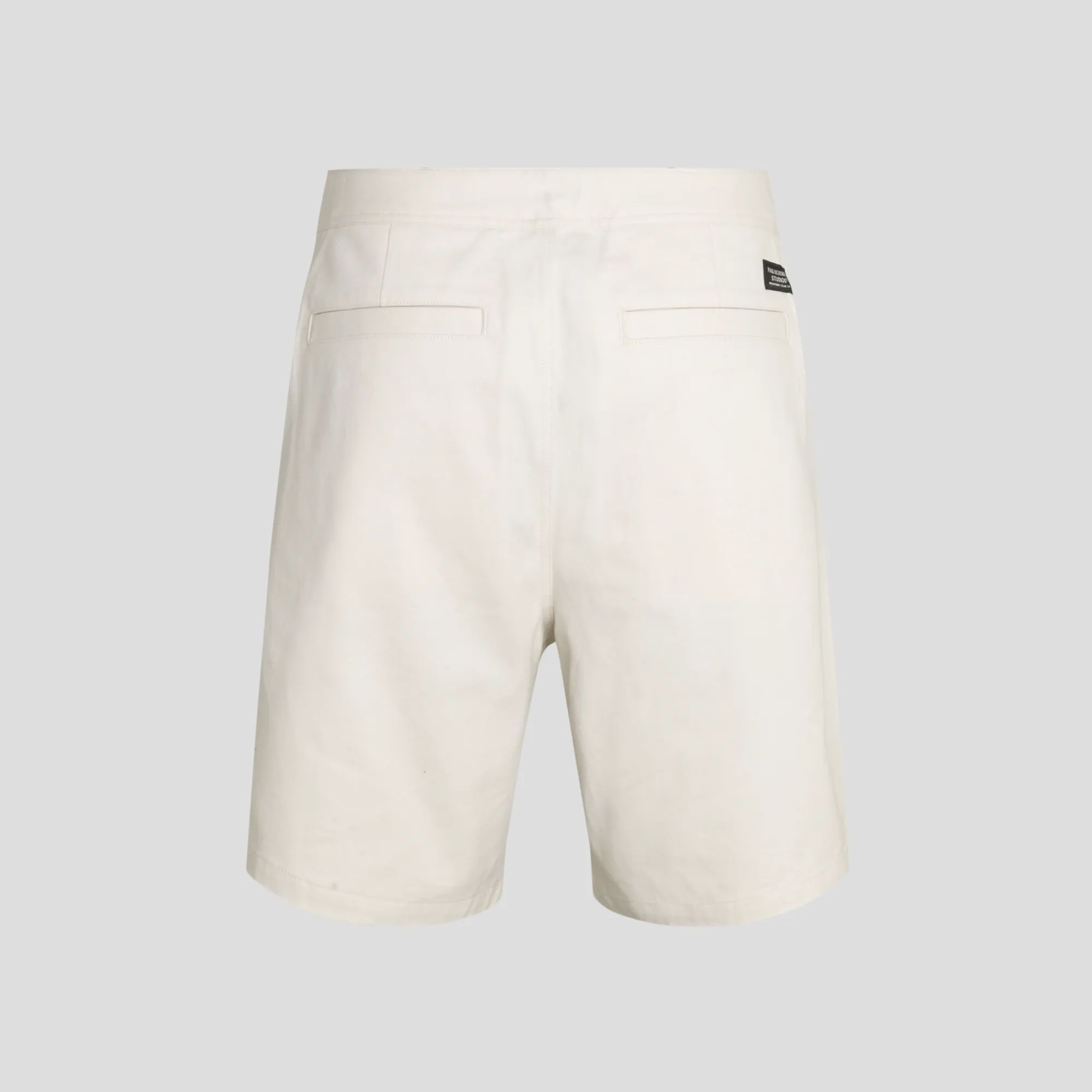 Pas Normal Studios Men's Off-Race Cotton Twill Shorts - Limestone