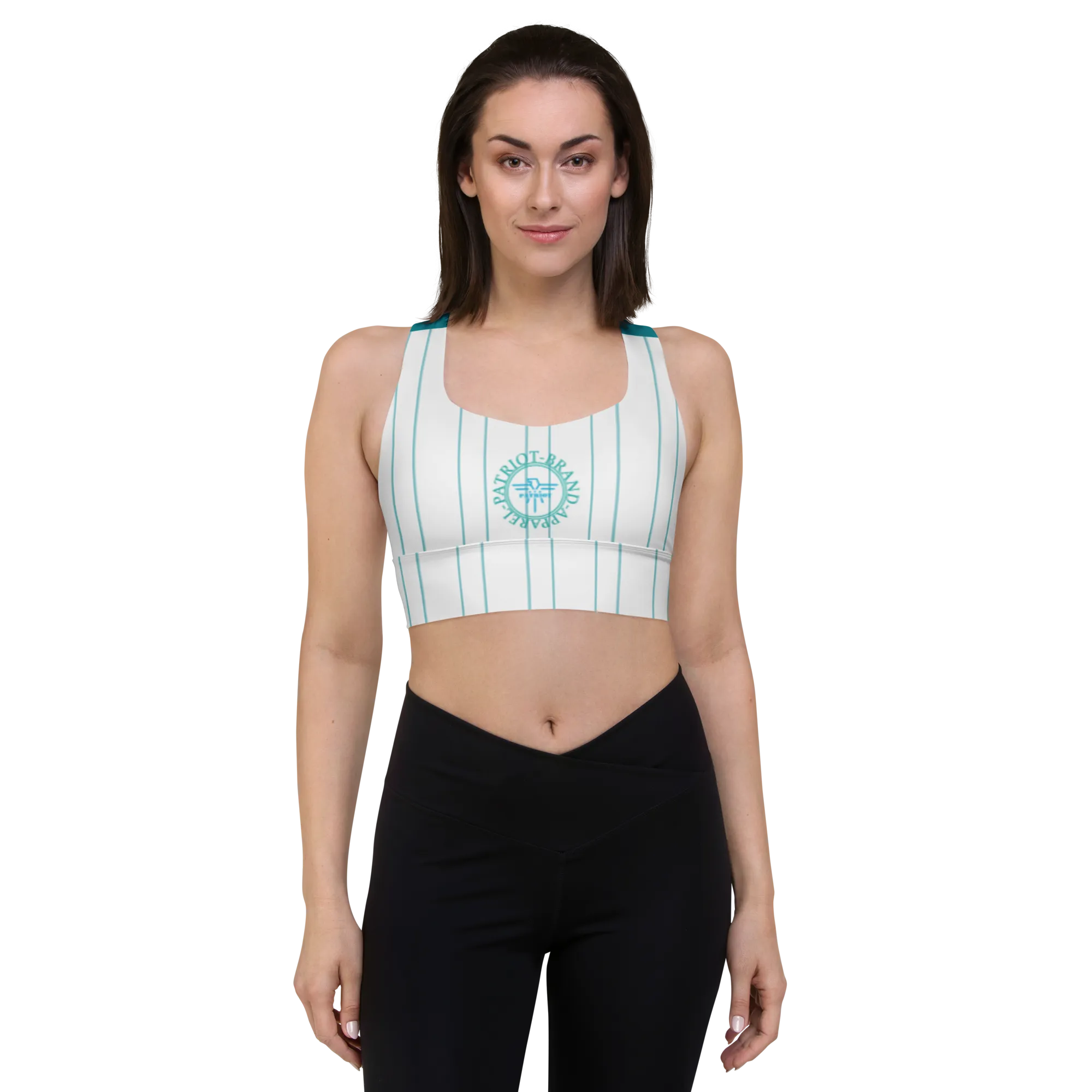 PBA Pin Stripe Longline sports bra