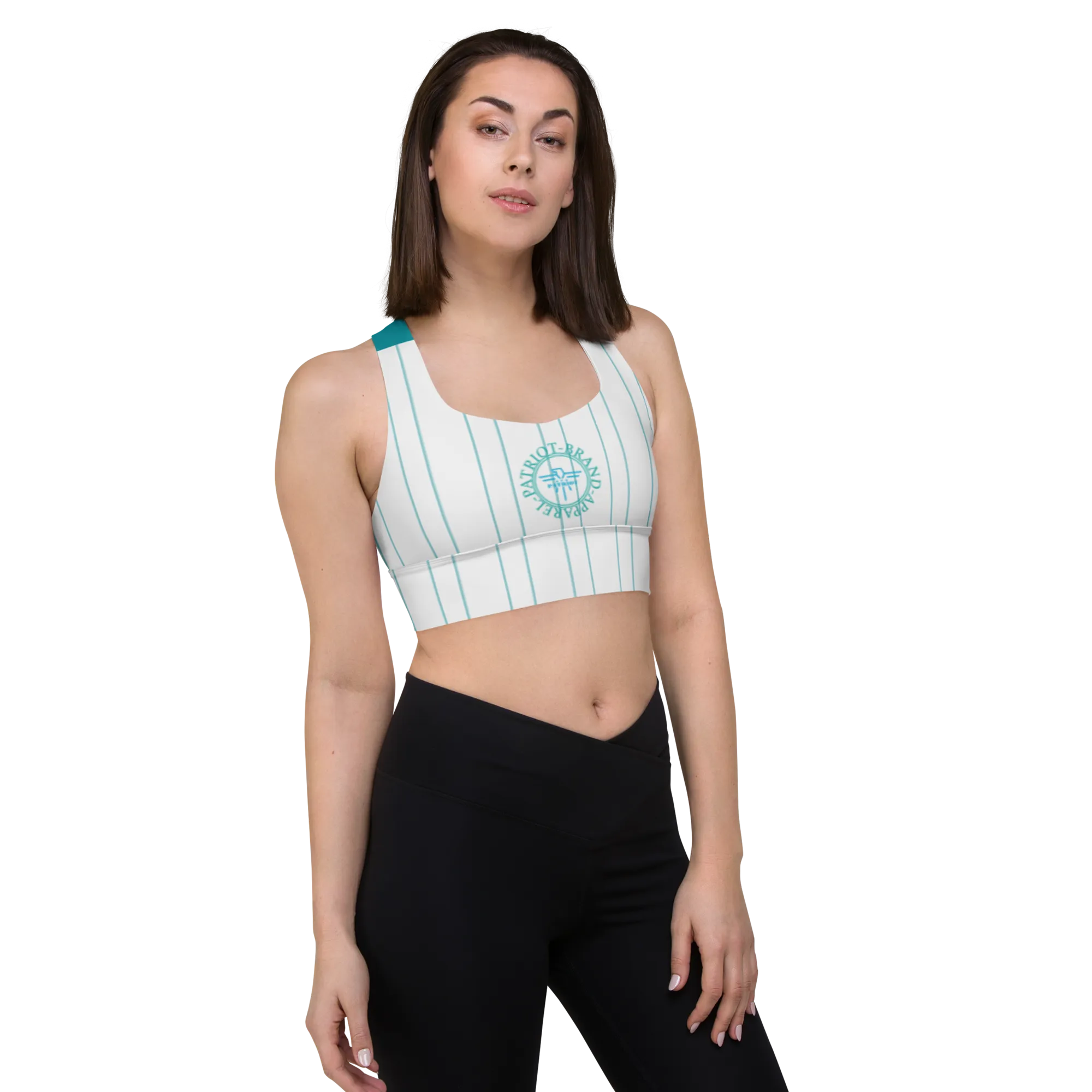 PBA Pin Stripe Longline sports bra