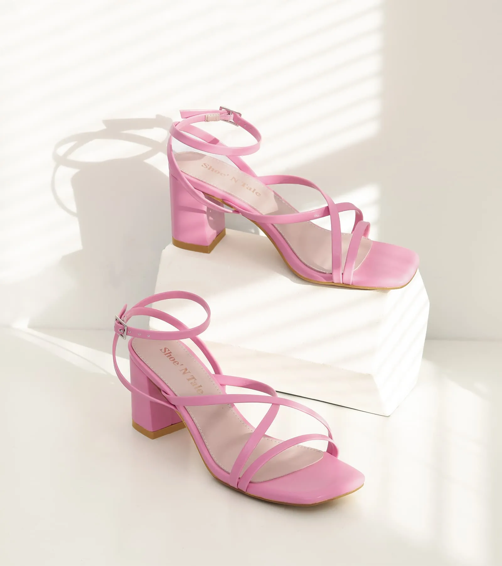 Pearl Strappy Heels for Women