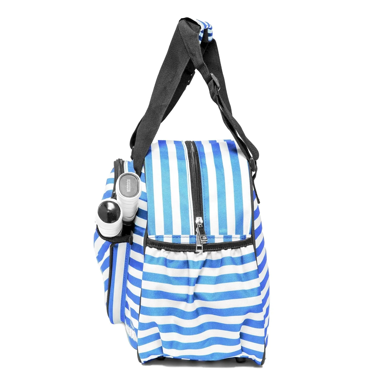 Pik'le'ball Women's Sport Tote - Stripe Blue