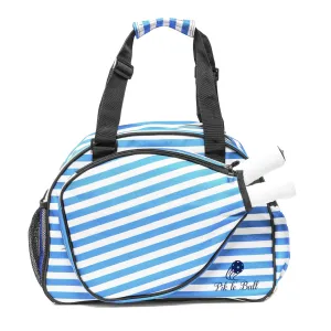 Pik'le'ball Women's Sport Tote - Stripe Blue