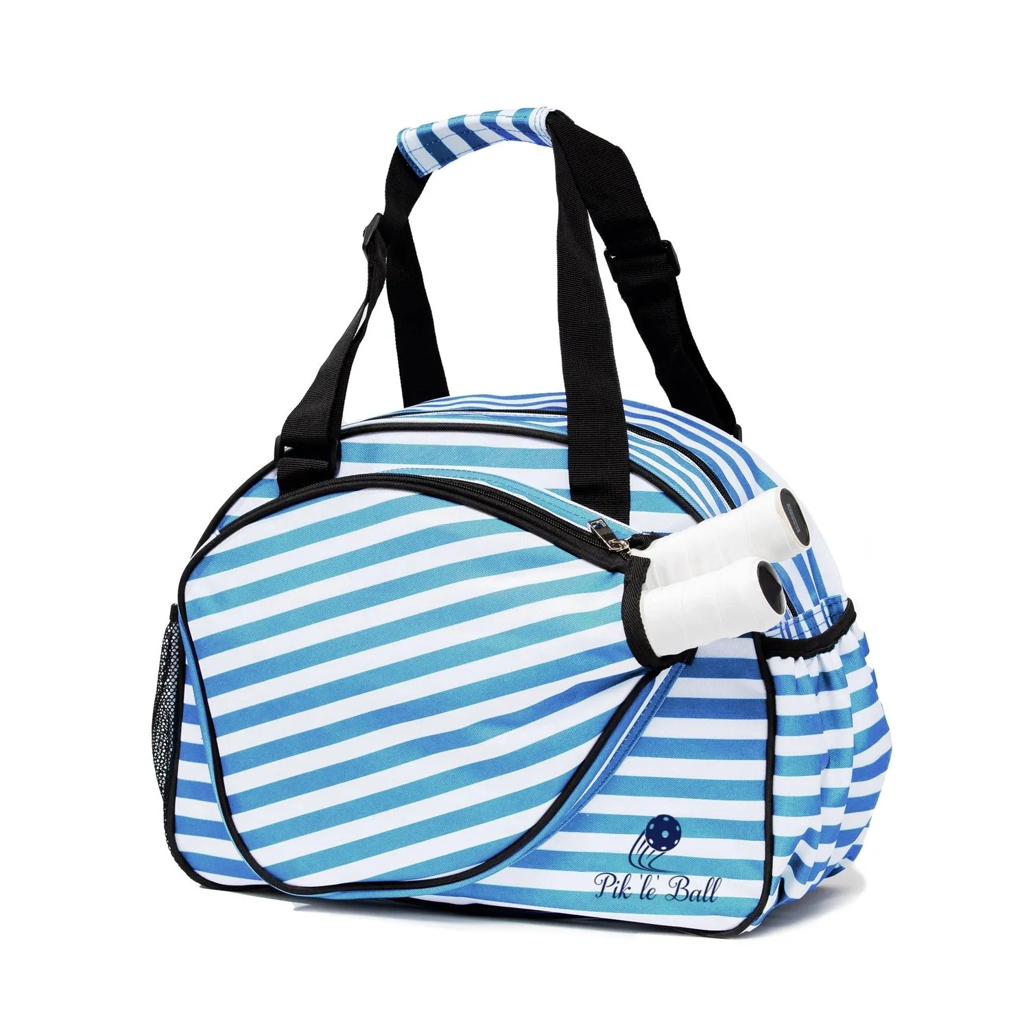 Pik'le'ball Women's Sport Tote - Stripe Blue