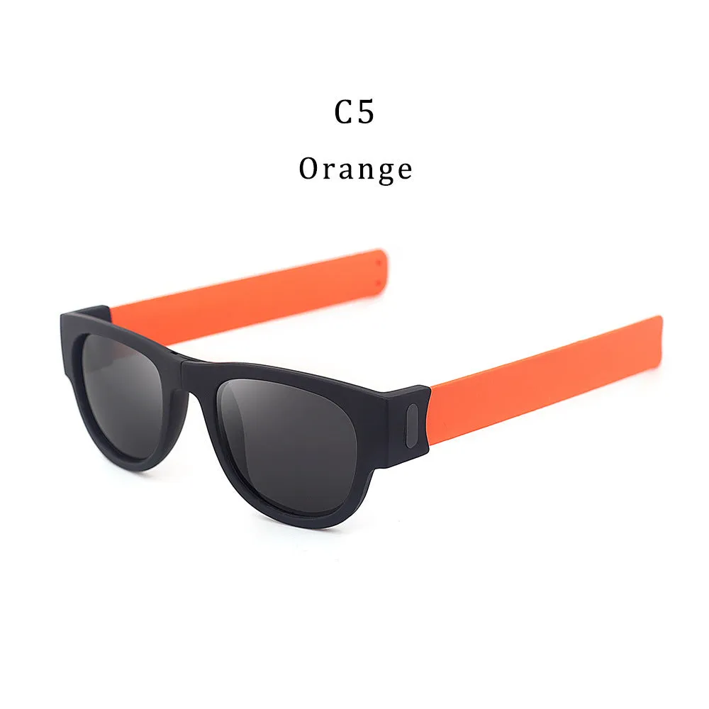 Polarized Folding Wristband Sunglasses, Unisex