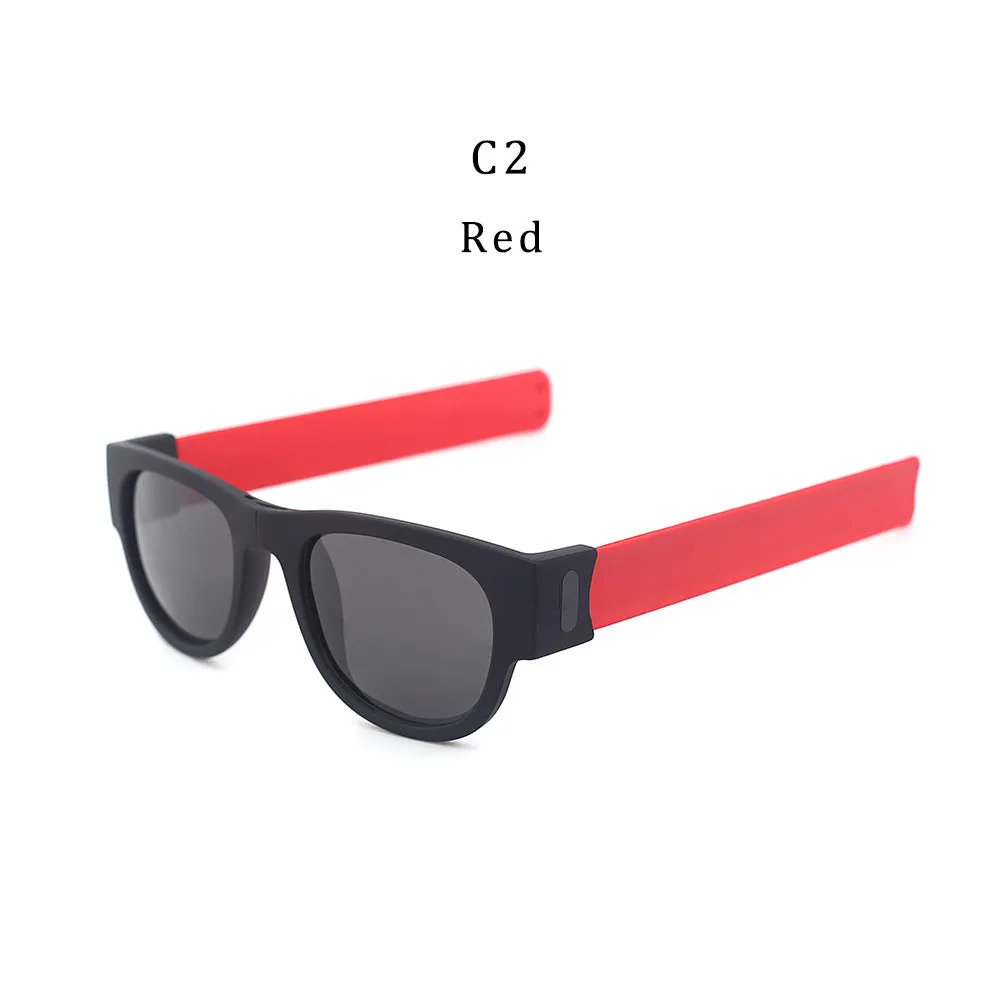 Polarized Folding Wristband Sunglasses, Unisex
