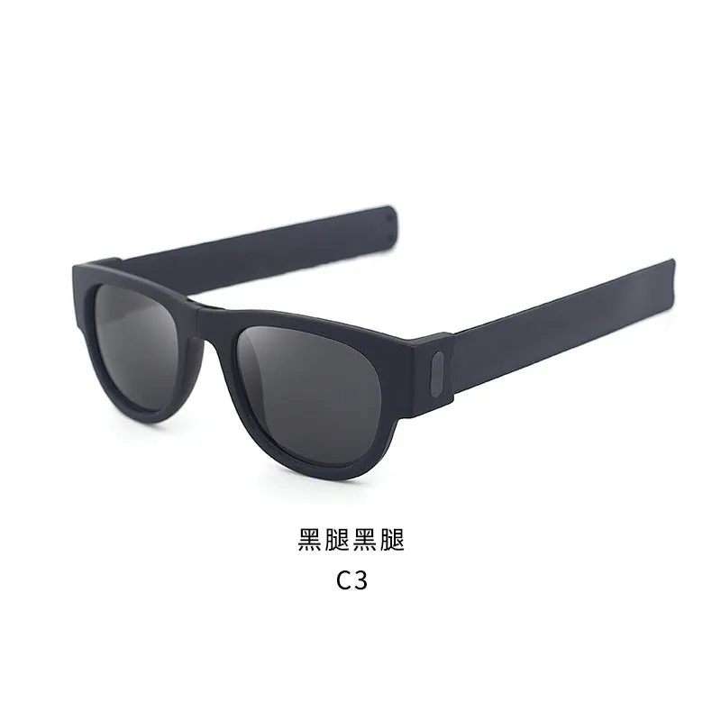 Polarized Folding Wristband Sunglasses, Unisex