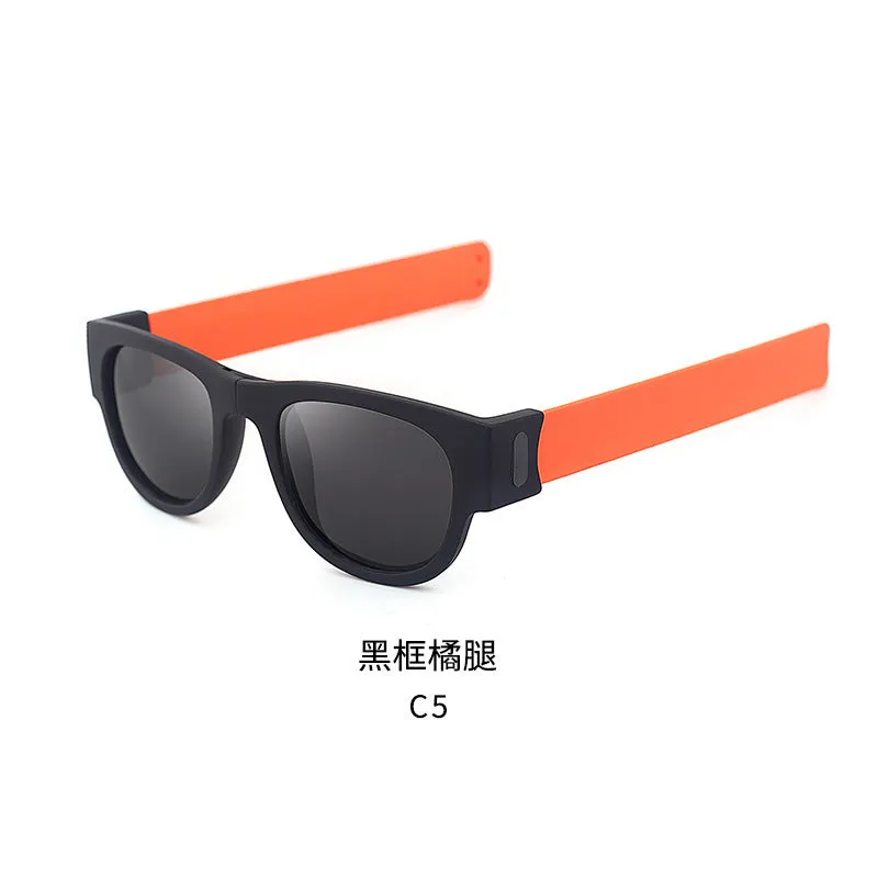 Polarized Folding Wristband Sunglasses, Unisex