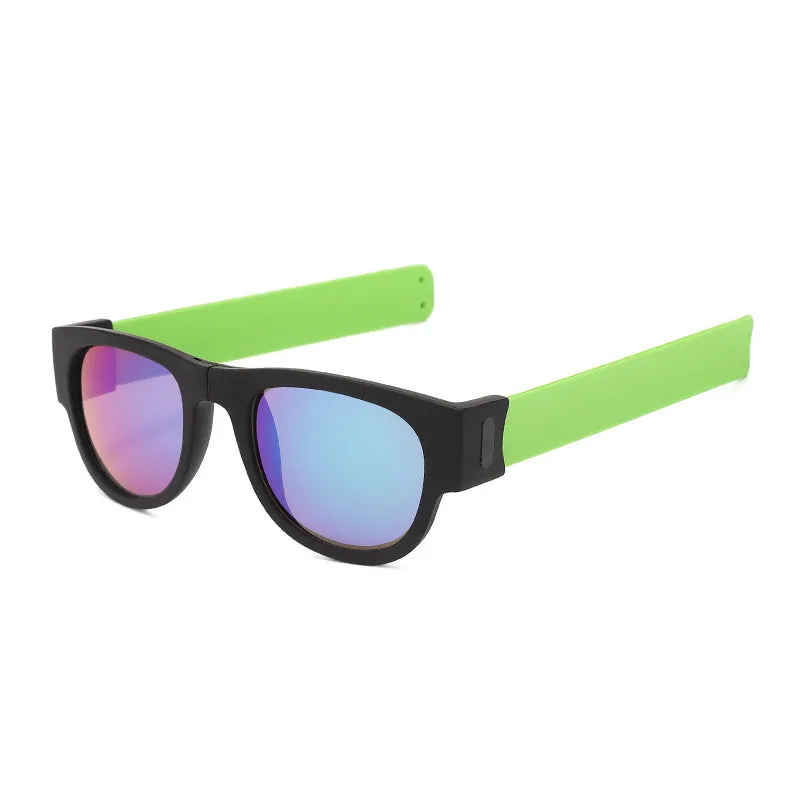 Polarized Folding Wristband Sunglasses, Unisex