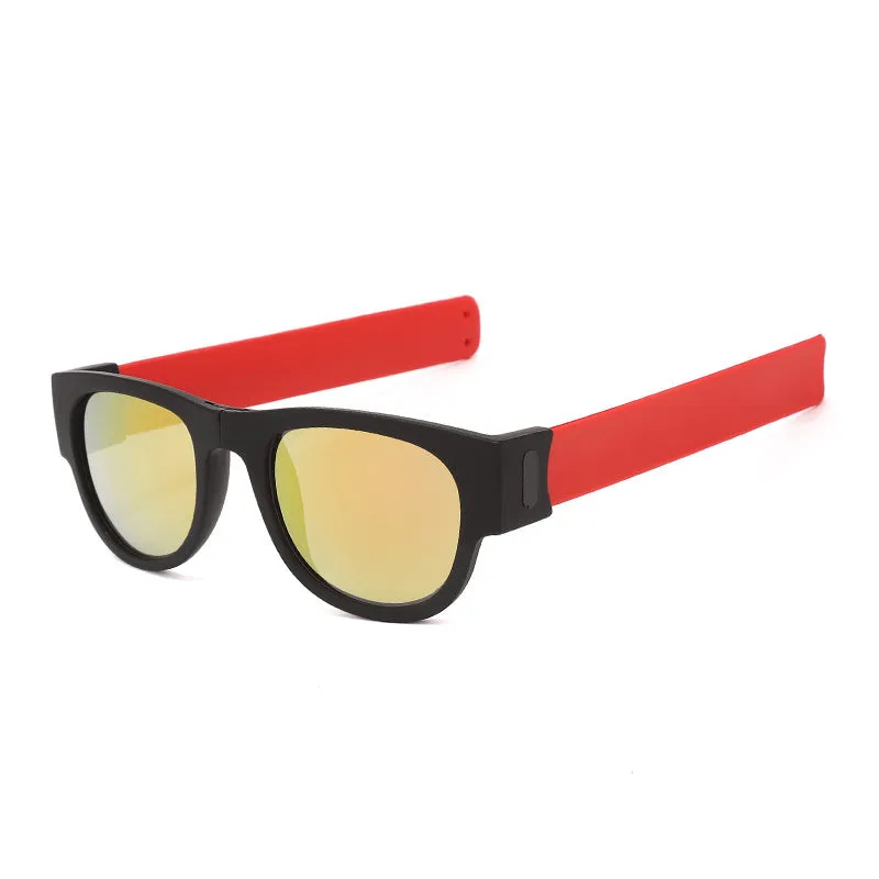 Polarized Folding Wristband Sunglasses, Unisex