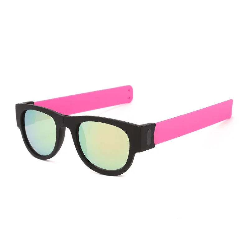 Polarized Folding Wristband Sunglasses, Unisex