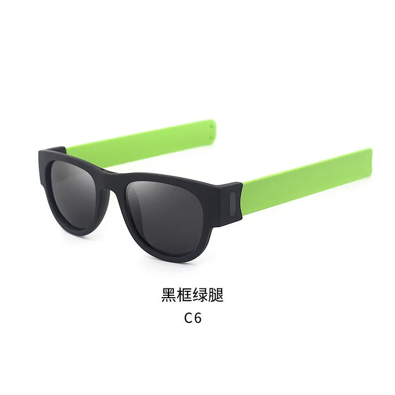 Polarized Folding Wristband Sunglasses, Unisex