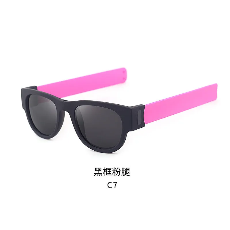 Polarized Folding Wristband Sunglasses, Unisex