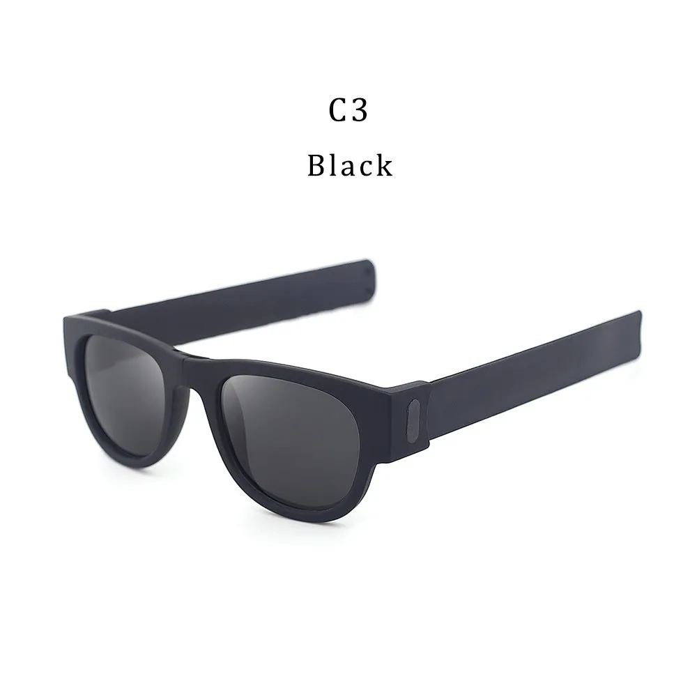 Polarized Folding Wristband Sunglasses, Unisex