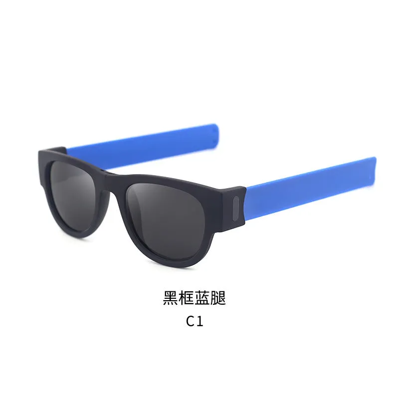 Polarized Folding Wristband Sunglasses, Unisex