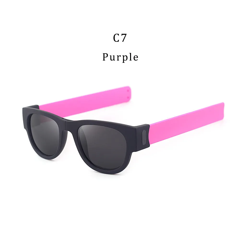Polarized Folding Wristband Sunglasses, Unisex