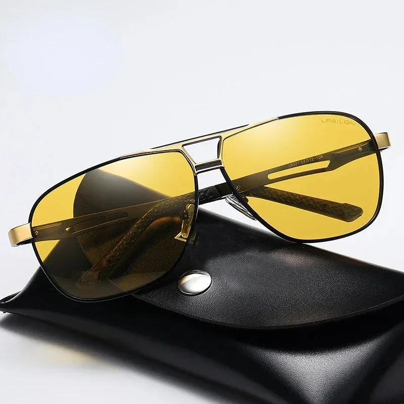 Polarized Photochromic Sunglasses for Day and Night Use