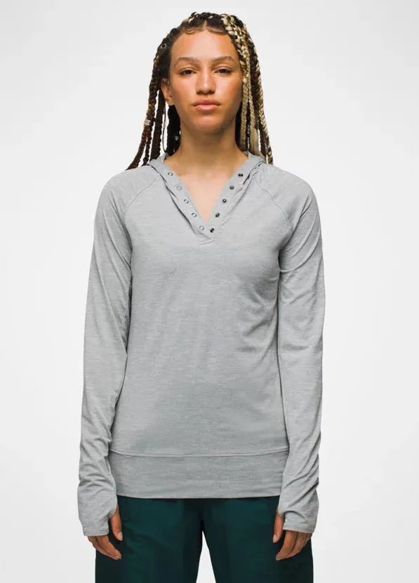 prAna Sol Searcher Hoodie-Heather Grey - Final Sale