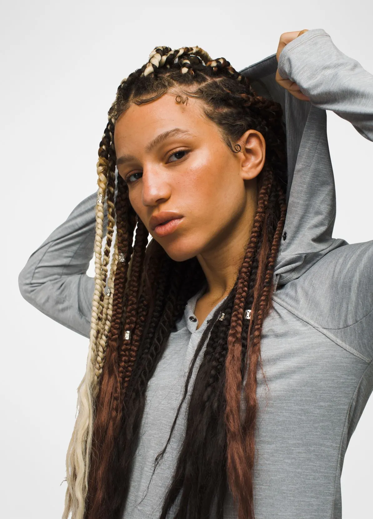 prAna Sol Searcher Hoodie-Heather Grey - Final Sale