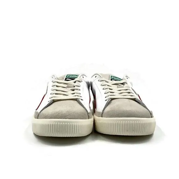 Puma Basket VTG Men Casual Retro Skate Bball Shoe White Red Athletic Sneaker NEW