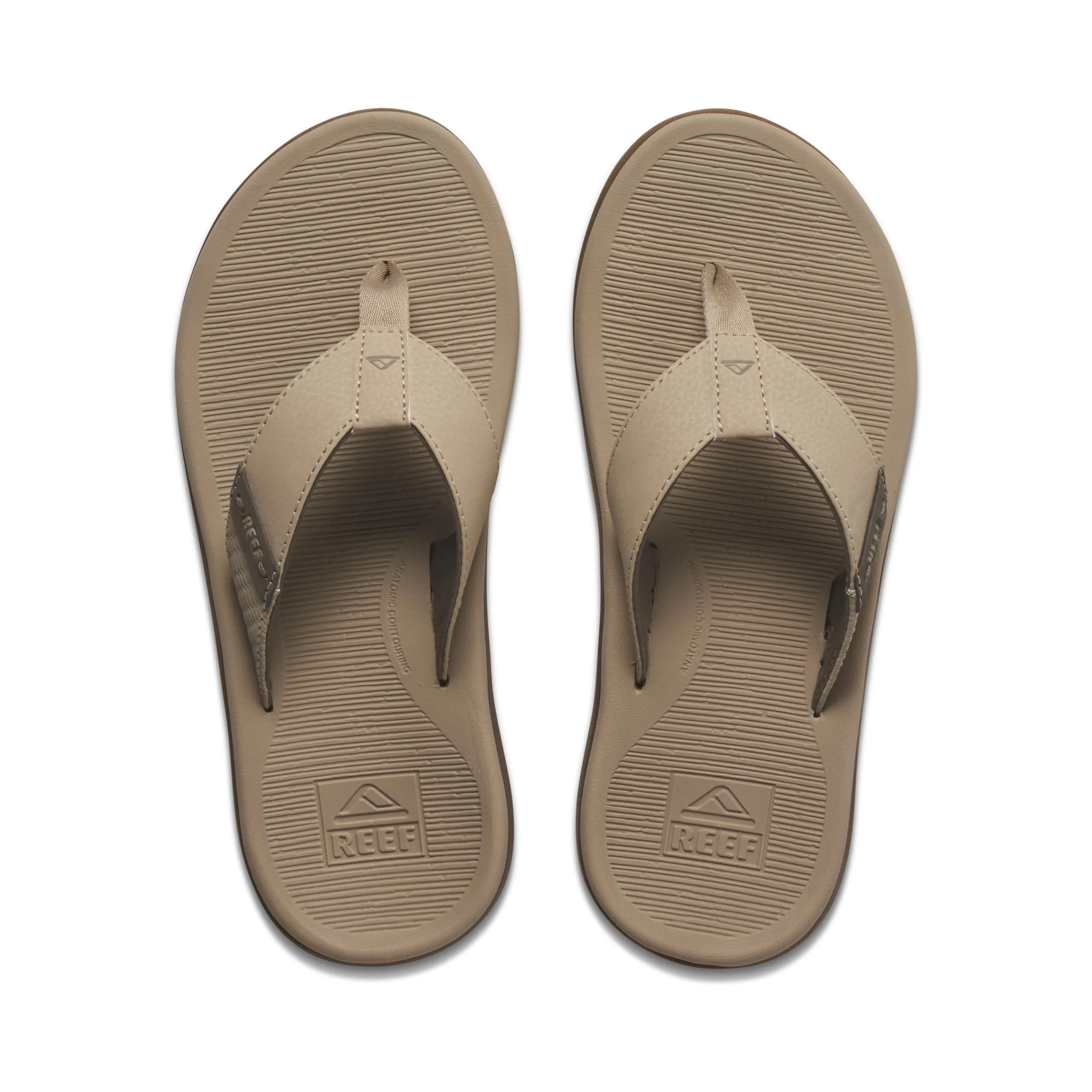 REEF Santa Ana Men's Flip Flop, Arch Support, Water Friendly, Non Marking Outsole, Sand, 12