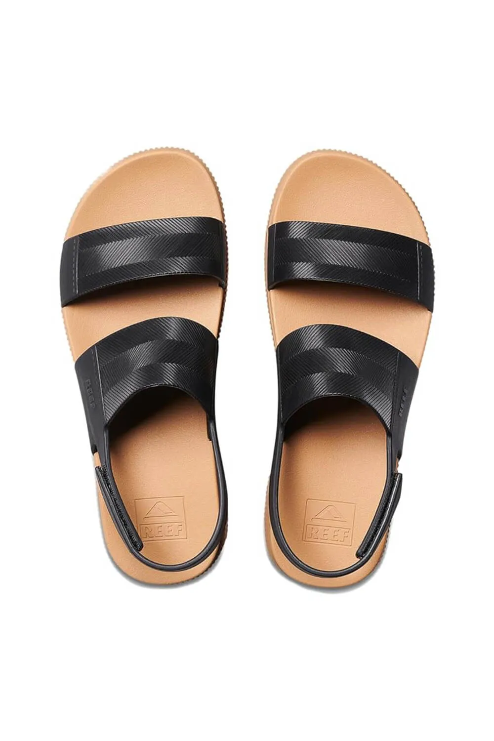 Reef Water Vista Higher Sandals for Women in Black/Tan | CJ4386