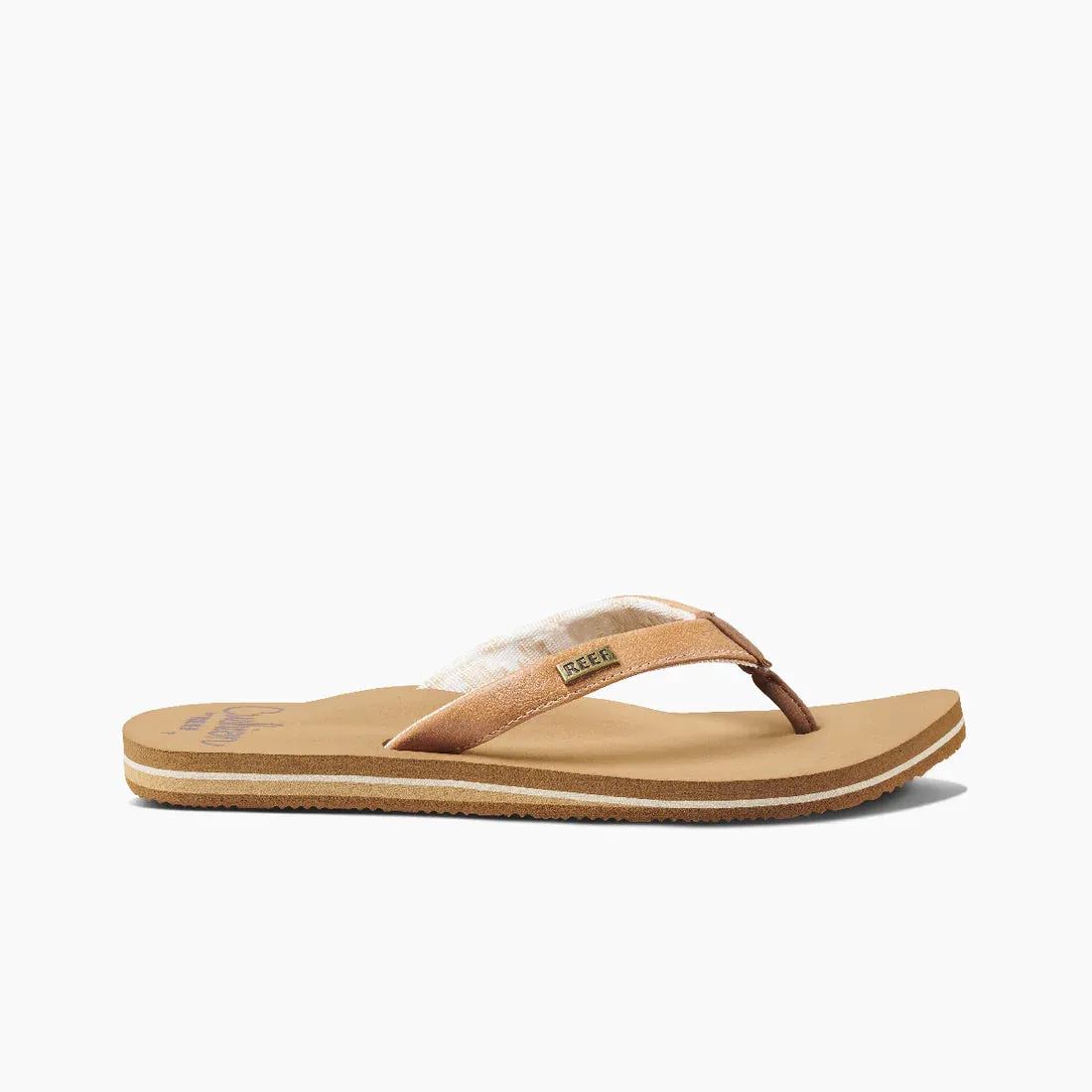 Reef Womens Cushion Sands Natural Sandal