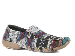 Roper Womens Liza Fabric Wrapped Driving Mocs