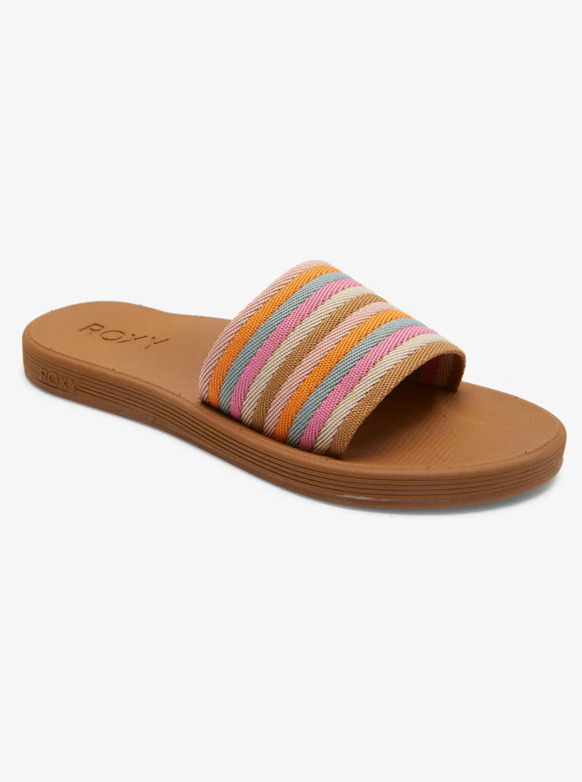 Roxy Womens Beachie Breeze Sandals - Tan/Crazy Pink