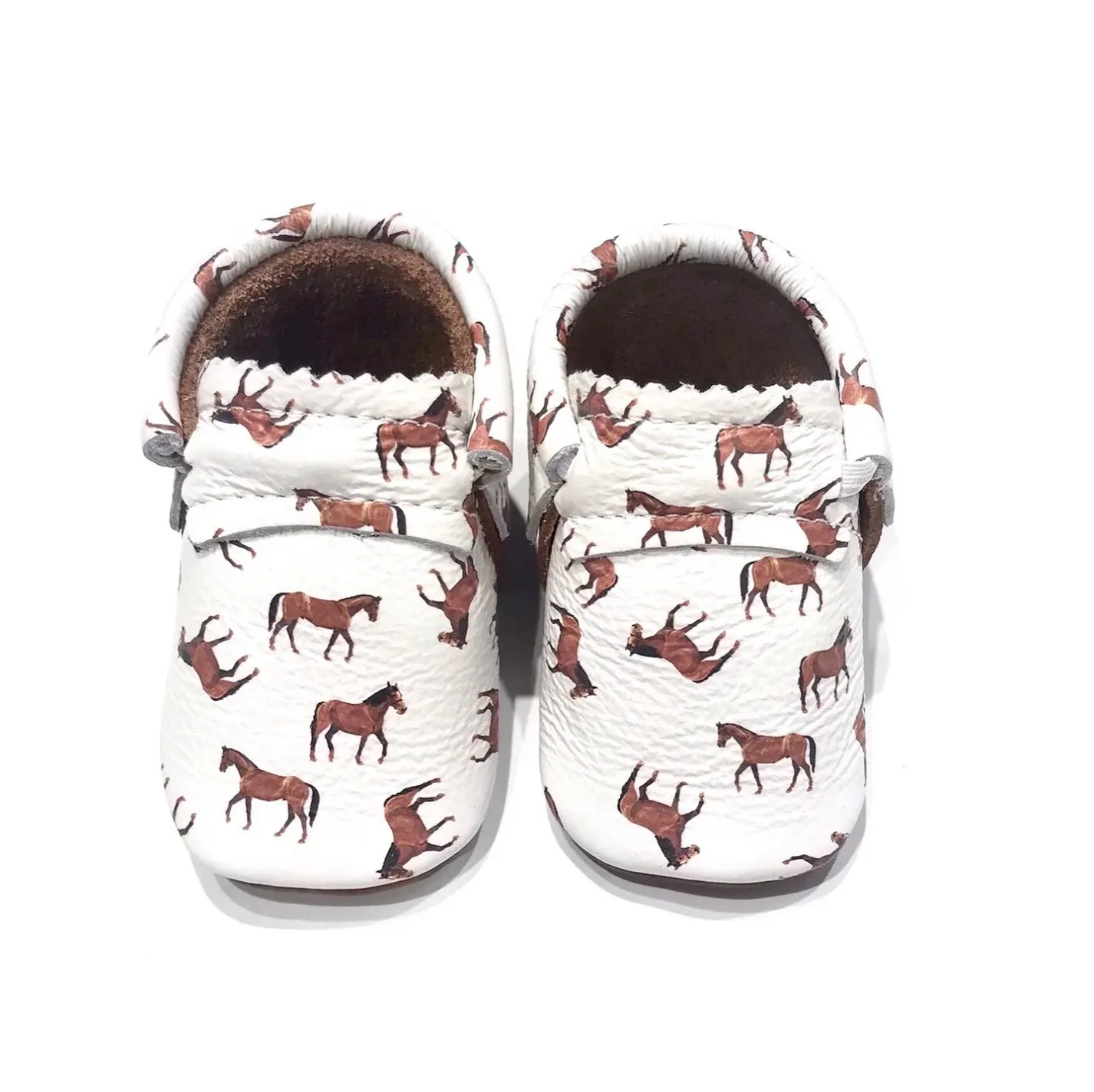 Saddle Up Horse Baby Moccasins