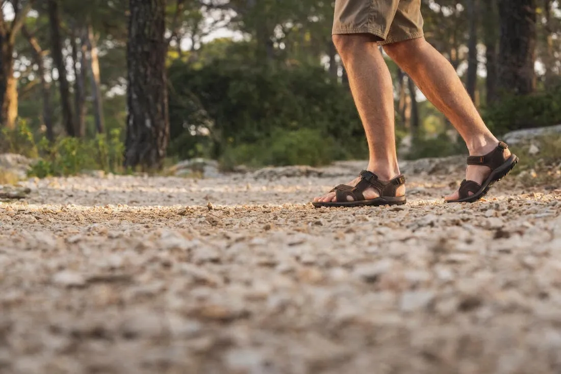 Sandales de randonnée en cuir - NH500 - Homme