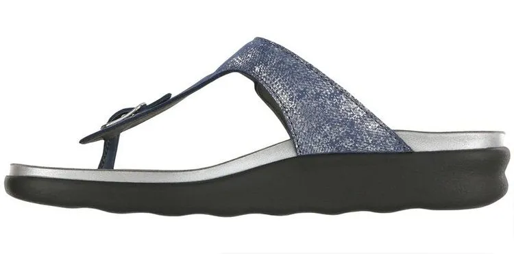 SANIBEL SILVER BLUE at Brandy's Shoes Made in USA