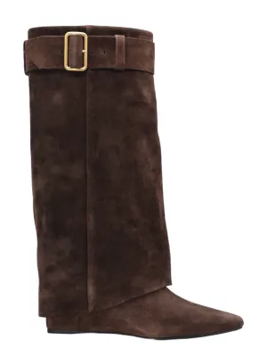 Simkhai Frejya Suede Boot in Cacao