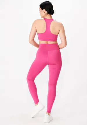 Siriano Sport V-neck Sports Bra in Pink