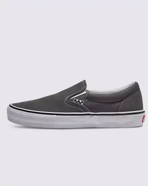 SKATE SLIP-ON - PEWTER/WHITE